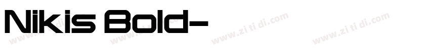 Nikis Bold字体转换